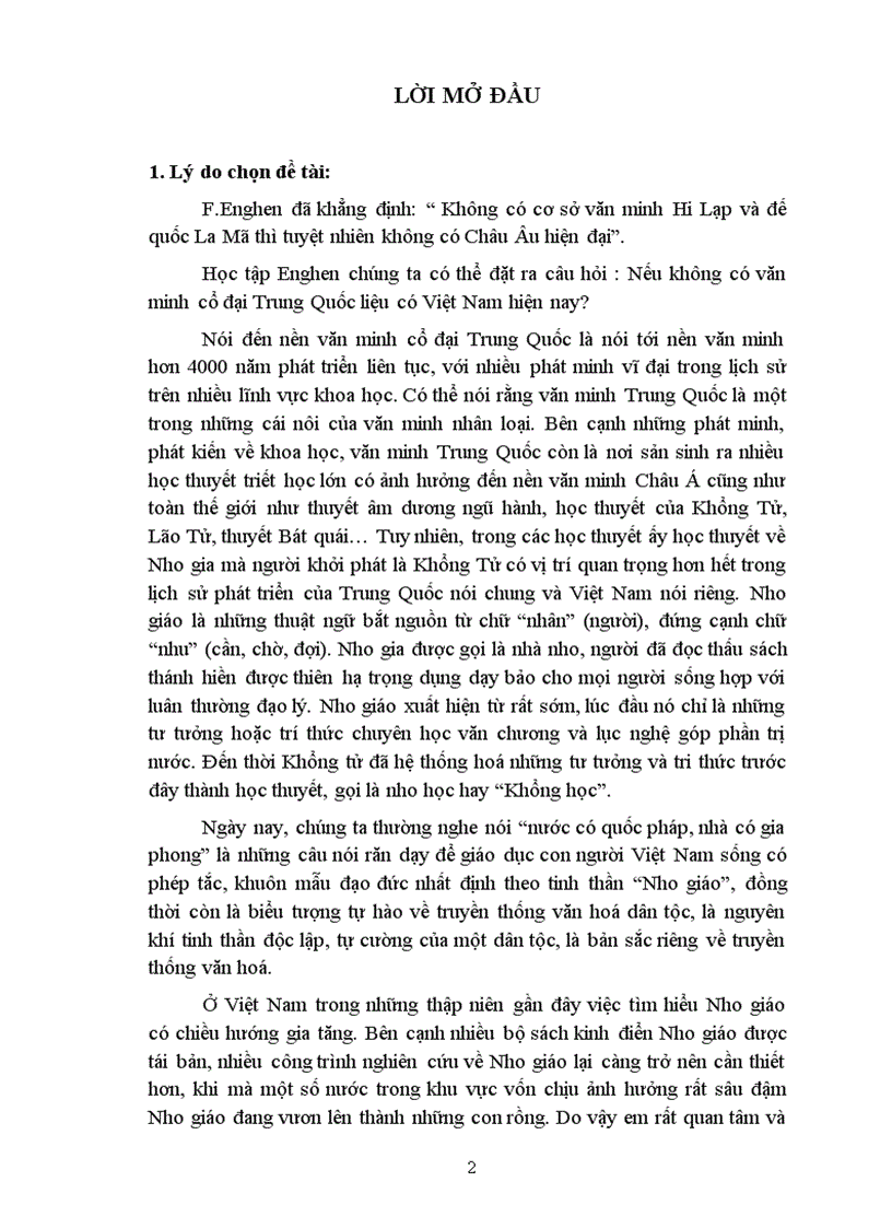 image for page Nho giáo và những ảnh hưởng của Nho giáo tới Việt Nam