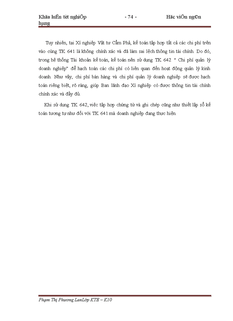 image for page Hoàn thiện kế toán bán hàng và xác định kết quả kinh doanh tại Xí nghiệp Vật tư Cẩm Phả