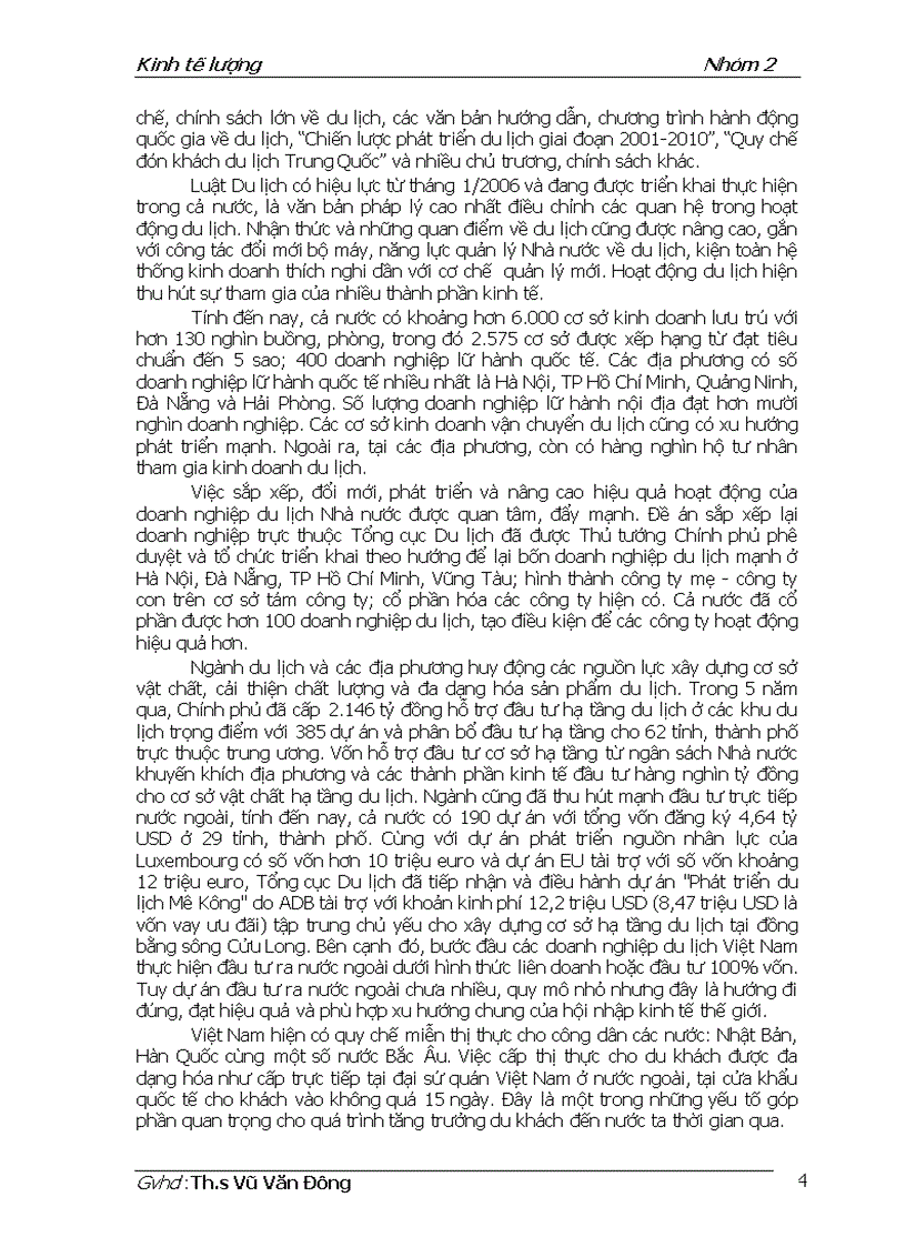 image for page Mô hình kinh tế lượng ứng dụng trong việc dự báo về doanh thu của ngành du lịch Việt Nam