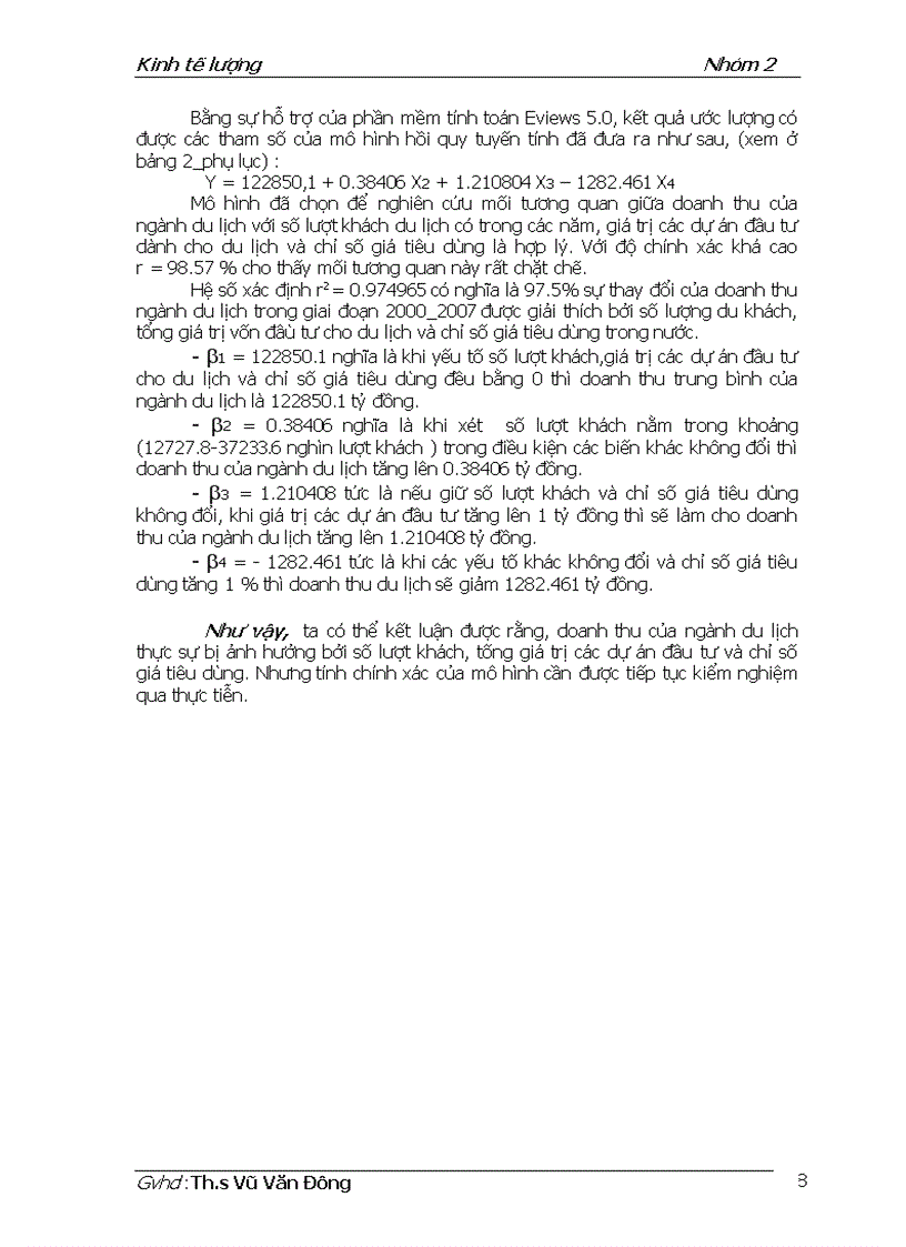 image for page Mô hình kinh tế lượng ứng dụng trong việc dự báo về doanh thu của ngành du lịch Việt Nam