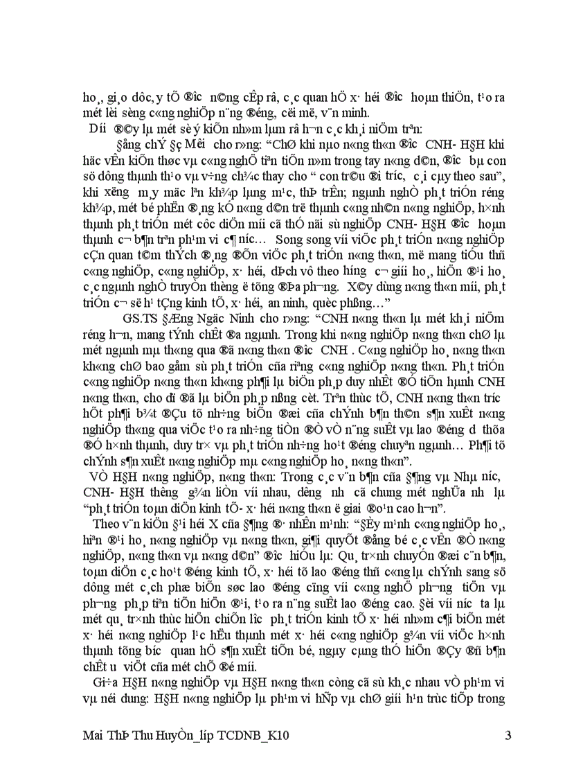 image for page Xây dựng CNH- HĐH nông nghiệp và nông thôn trong thời kỳ đổi mới của nước ta hiện nay