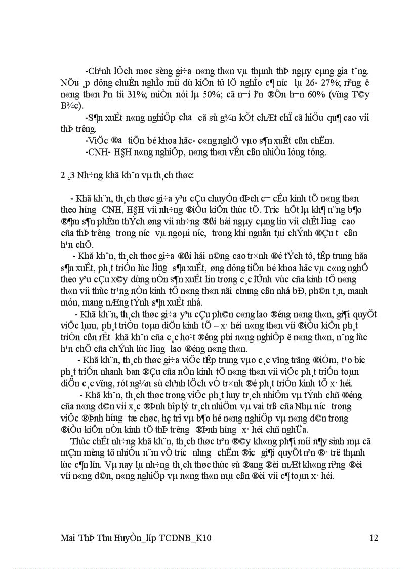image for page Xây dựng CNH- HĐH nông nghiệp và nông thôn trong thời kỳ đổi mới của nước ta hiện nay