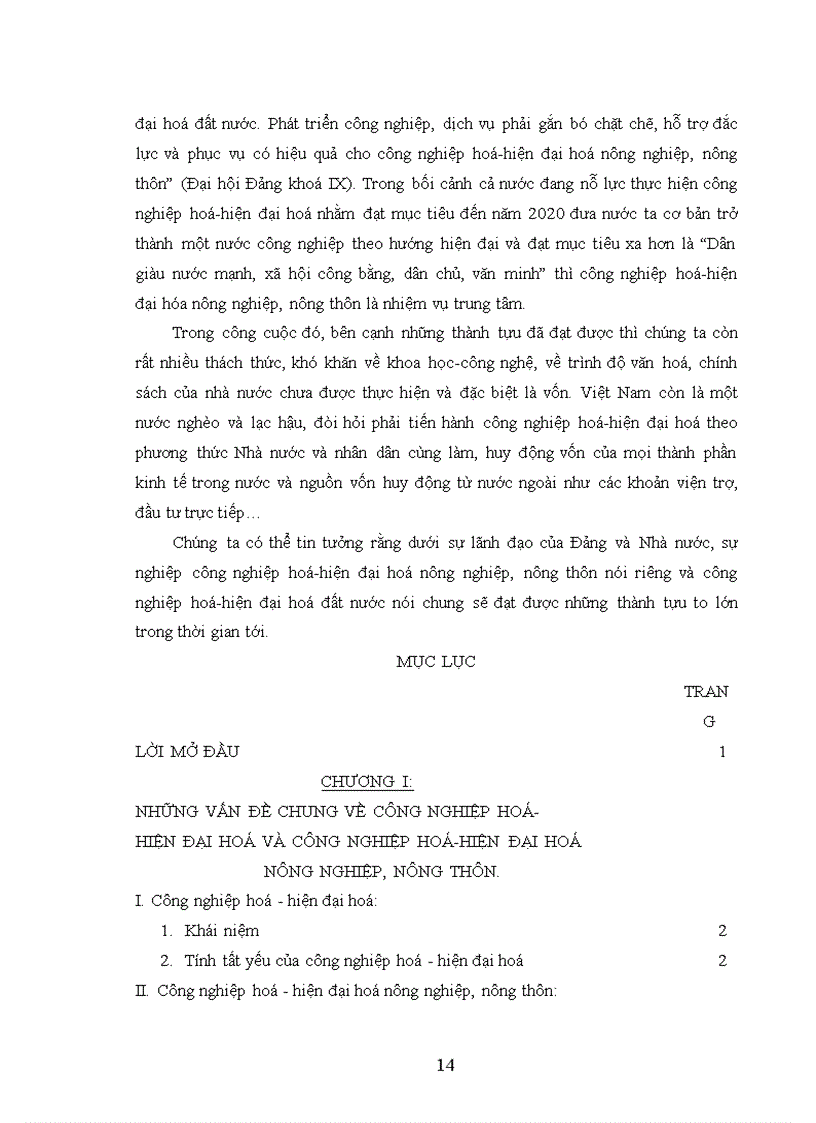 image for page Một số giải pháp về công nghiệp hoá -hiện đại hóa nông nghiệp, nông thôn