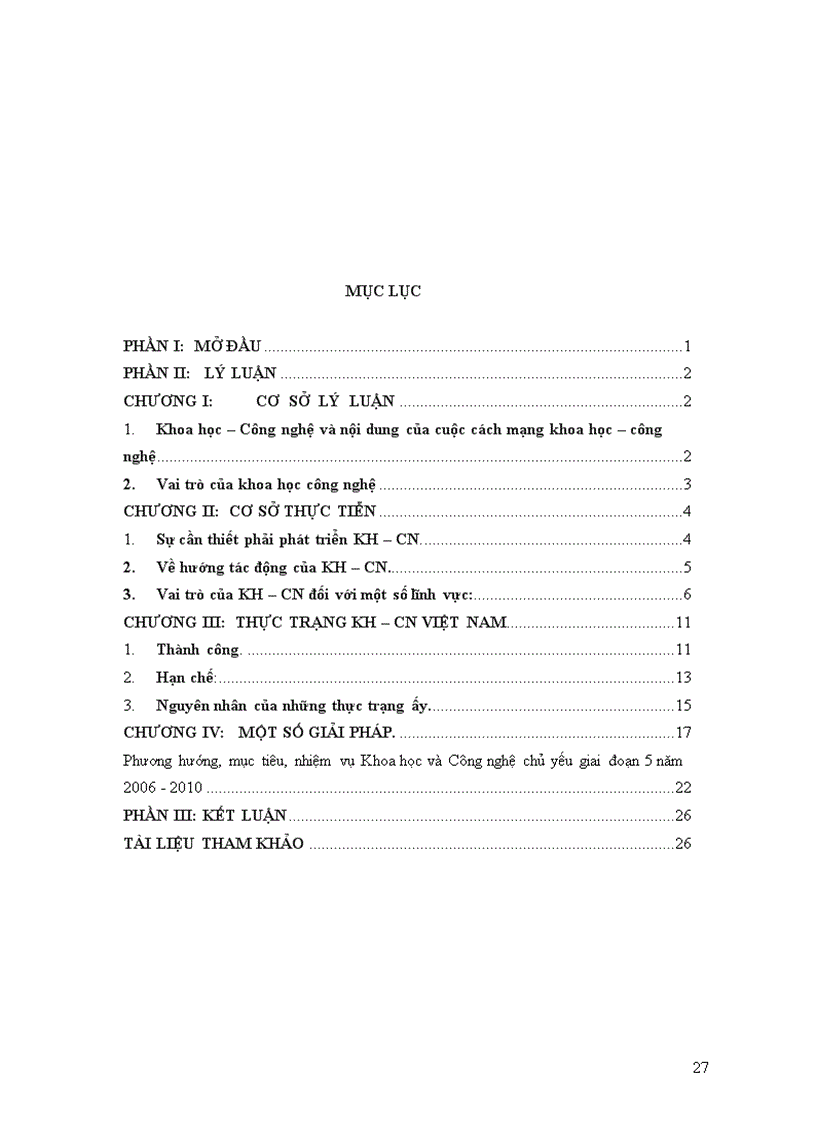 image for page Thực trạng kh – cn việt nam