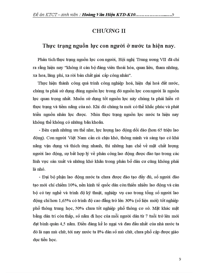 image for page Vấn đề phát triển nguồn nhân lực phục vụ sự nghiệp công nghiệp hoá hiện đại hoá đất nước