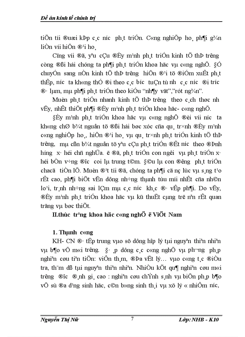 image for page Khoa học và công nghệ trong quá trình công nghiệp hoá hiện đại hoá ở Việt Nam