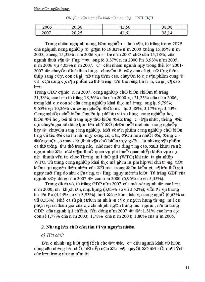 image for page Chuyển dịch cơ cấu kinh tế theo hướng CNH–HĐH