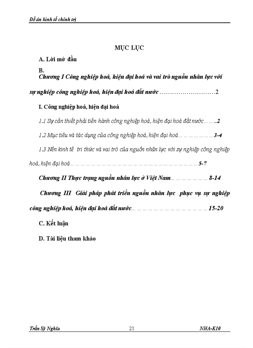image for page Phát triển nguồn nhân lực đối với sự nghiệp công nghiệp hoá, hiện đại hoá đất nước