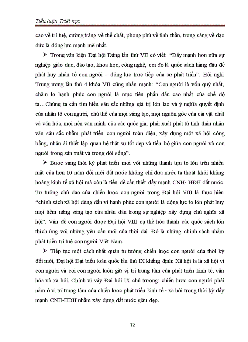 image for page Quan điểm của triết học Mác – Lênin về con người và vấn đề xây dựng con người Việt Nam hiện nay