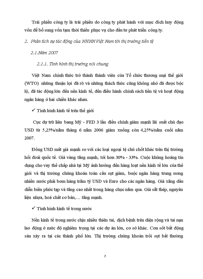 image for page Sự tác động của ngân hàng Nhà Nước Việt Nam tới thị trường tiền tệ