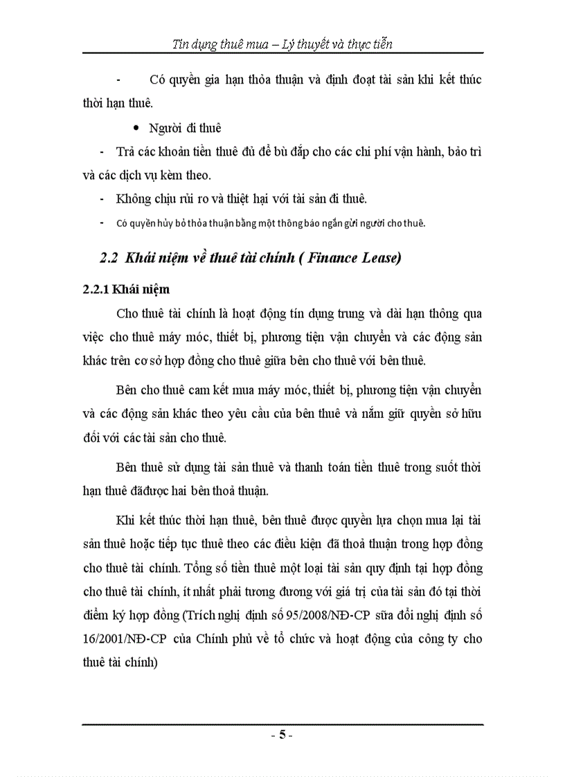 image for page Tín dụng thuê mua – Lý thuyết và thực tiễn