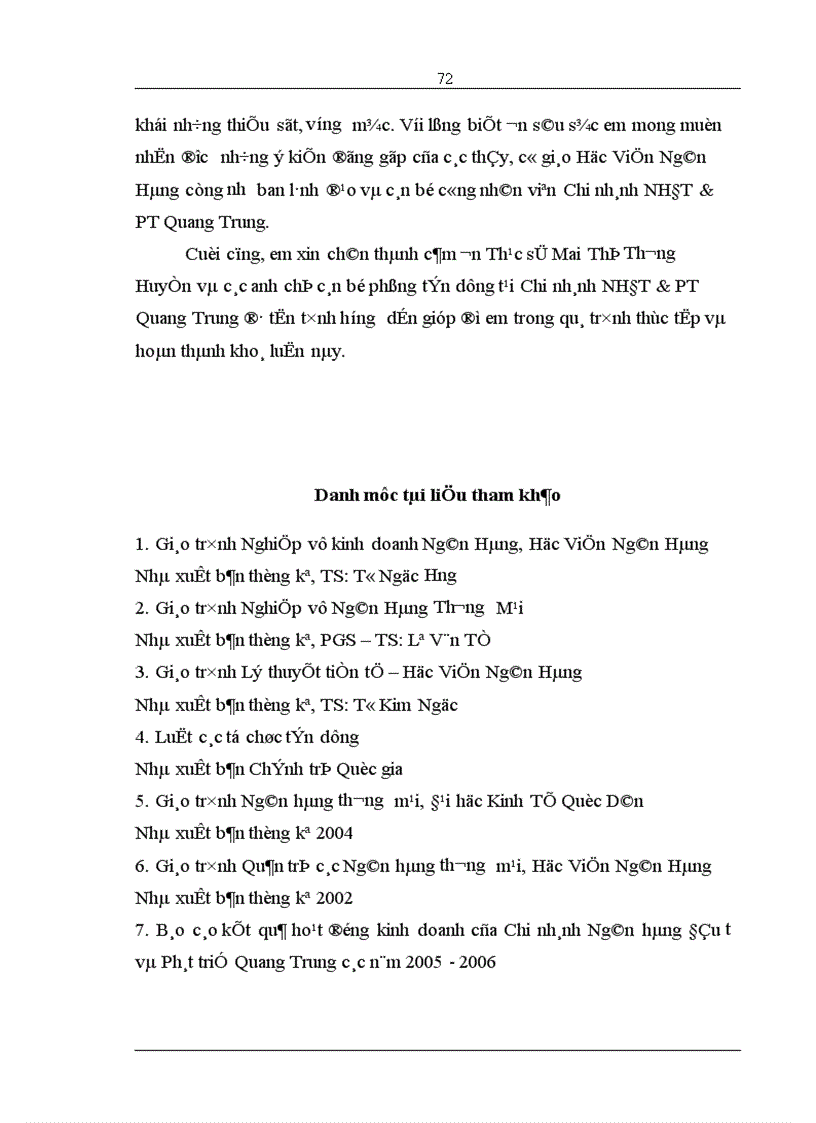 image for page Giải pháp nâng cao hiệu quả sử dụng vốn tín dụng tại Chi nhánh Ngân hàng Đầu tư và Phát triển Quang Trung