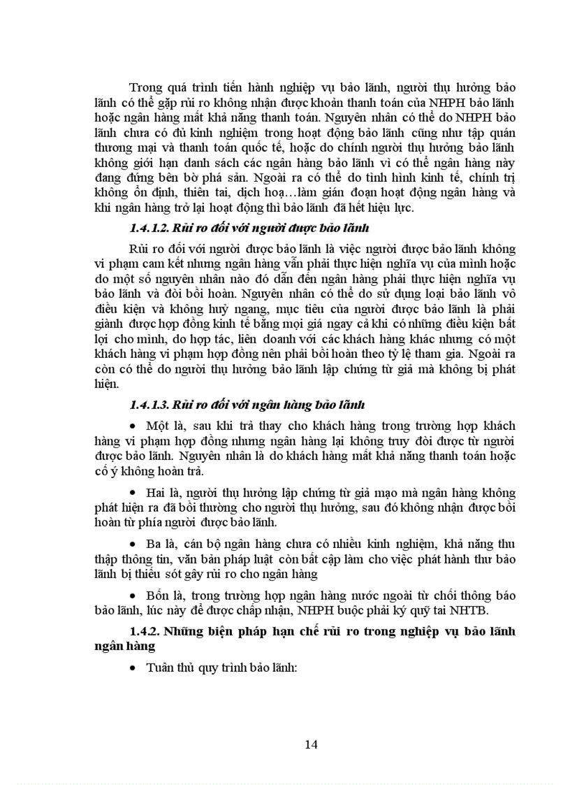 image for page Thực trạng hoạt động bảo lãnh tại chi nhánh NHĐT & PT Nam hà nội