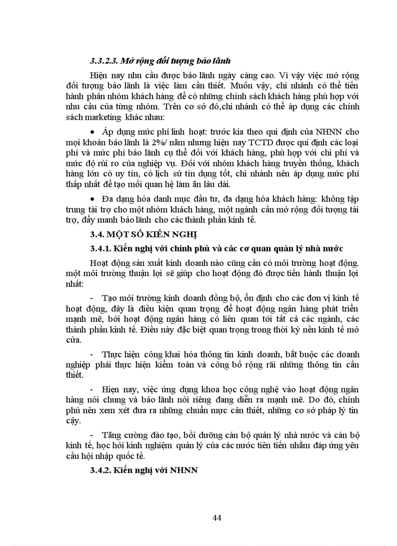 image for page Thực trạng hoạt động bảo lãnh tại chi nhánh NHĐT & PT Nam hà nội