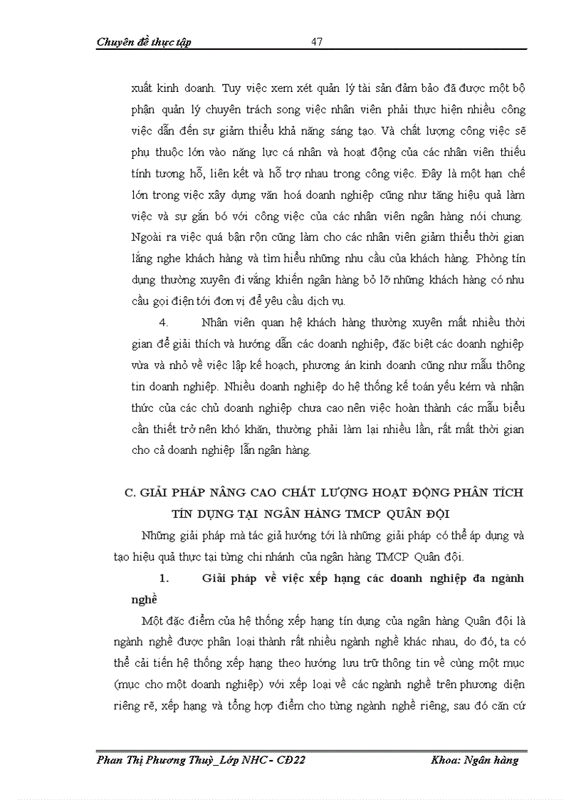 image for page Thực trạng công tác phân tích tín dụng trong cho vay doanh nghiệp tại ngân hàng TMCP quân đội