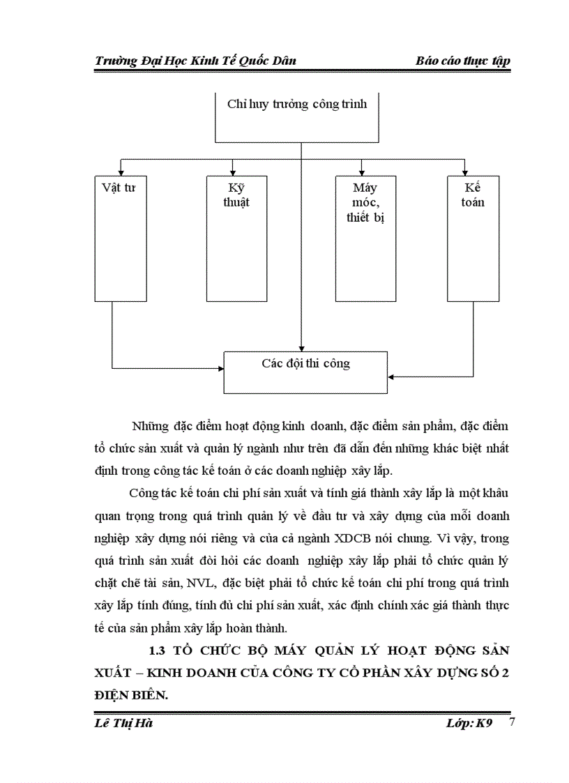 image for page Một số đánh giá về tình hình tổ chức hạch toán kế toán tại Công ty Cổ phần Xây dựng số 2 Điện Biên