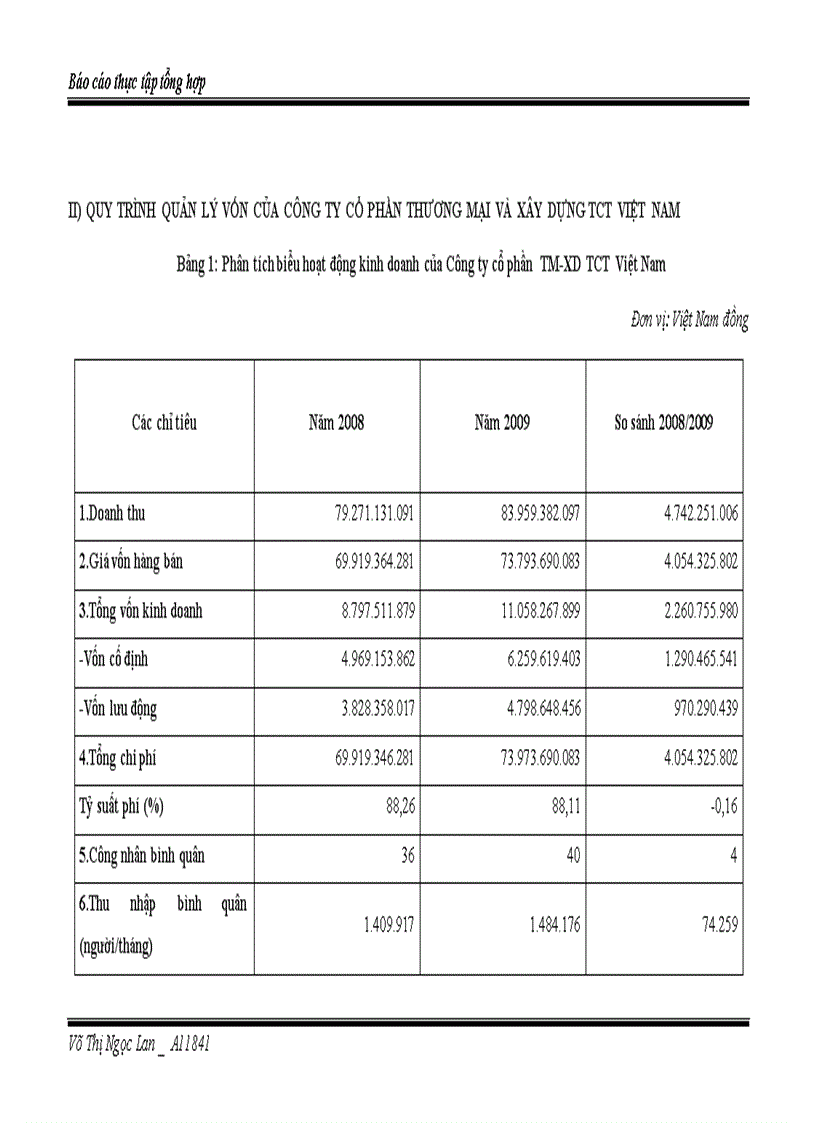 image for page Tình hình chung tại Công ty cổ phần thương mại và xây dựng TCT Việt Nam