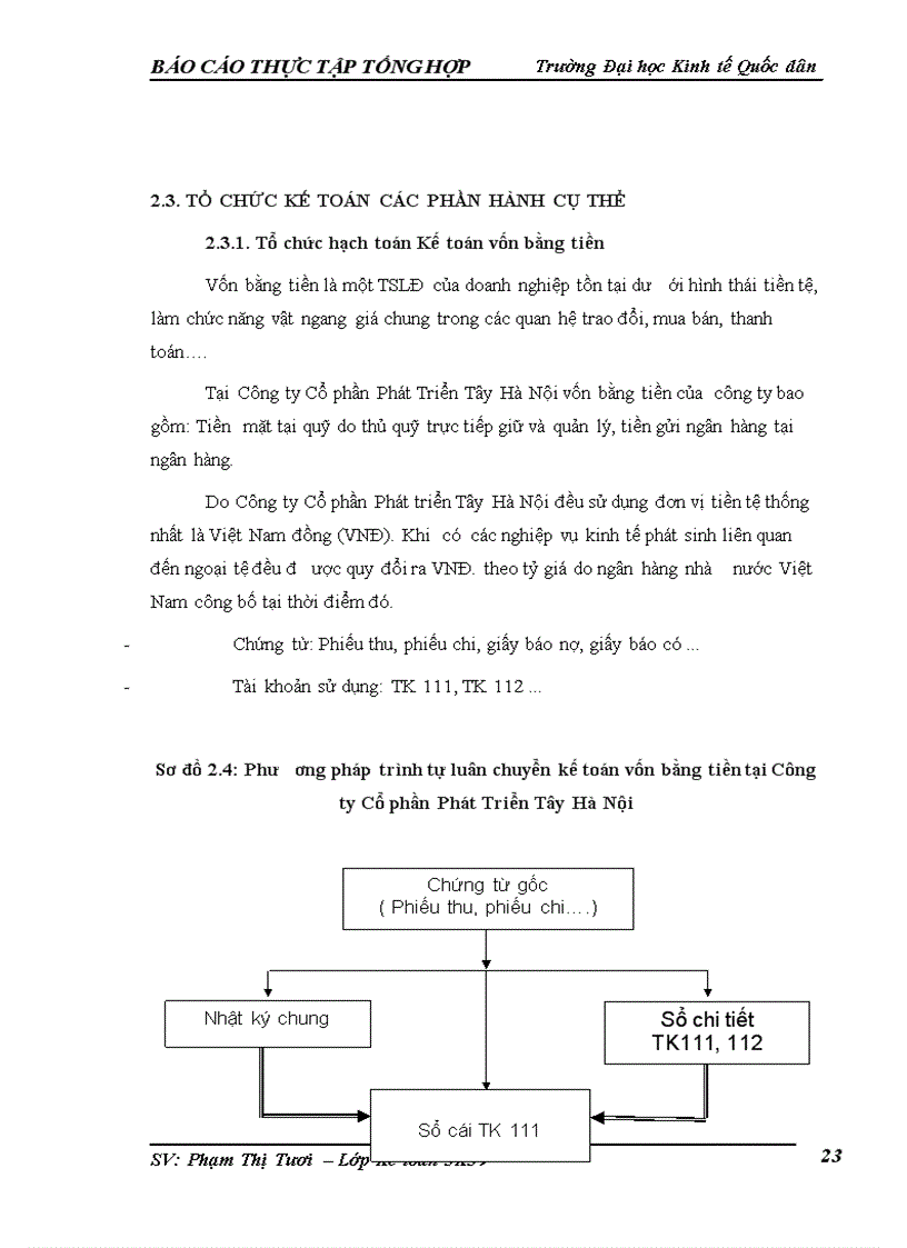 image for page Kế toán chi phí sản xuấtvà tính giá thành sản phẩm của Công ty cổ phần Phát Triển Tây Hà Nội