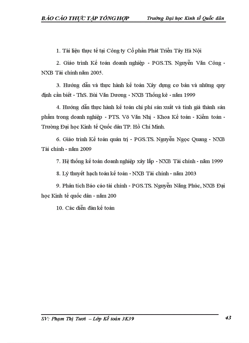 image for page Kế toán chi phí sản xuấtvà tính giá thành sản phẩm của Công ty cổ phần Phát Triển Tây Hà Nội