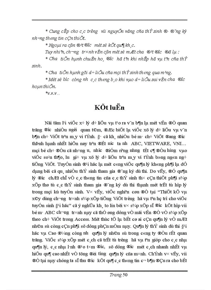 image for page Thiết kế và xây dựng phần mềm sắp xếp tiếng việt theo trường họ tên hỗ trợ cho việc tuyển sinh Đại học – Cao đẳng.