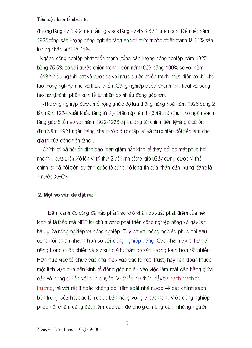 image for page Chính sách kinh tế mới (NEP) của Lênnin và sự vận dụng ở Việt Nam