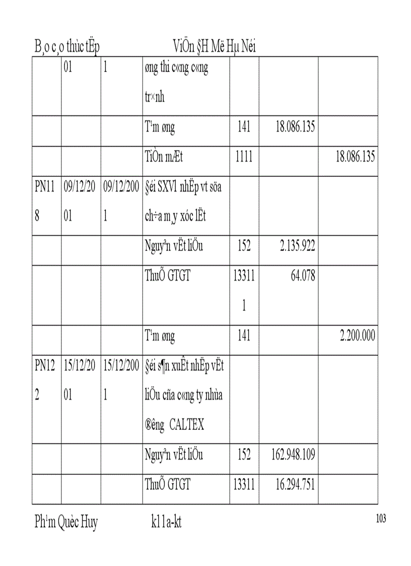 image for page Tổ chức công tác kế toán nguyên vật liệu và tình hình quản lý sử dụng nguyên vật liệu tại Công ty tnhh thiết bị Hồng Đăng.
