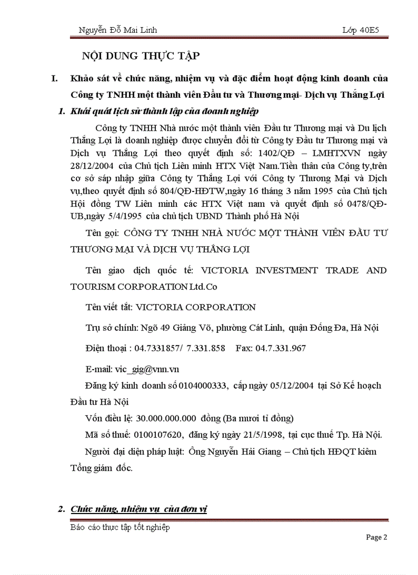 image for page Khảo sát về chức năng, nhiệm vụ và đặc điểm hoạt động kinh doanh của Công ty TNHH một thành viên Đầu tư và Thương mại- Dịch vụ Thắng Lợi