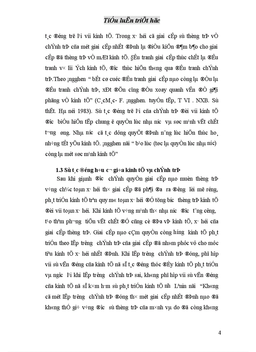 image for page Mối quạn hệ giữa kinh tế và chính trị trong cách mạng xã hội chủ nghĩa ở Việt Nam