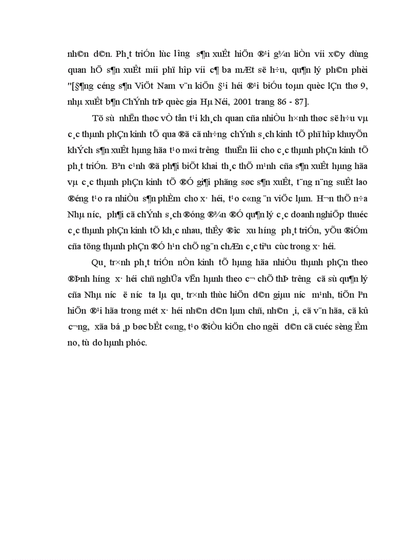 image for page Cơ sở khách quan tồn tại nhiều thành phần kinh tế trong thời kỳ quá độ