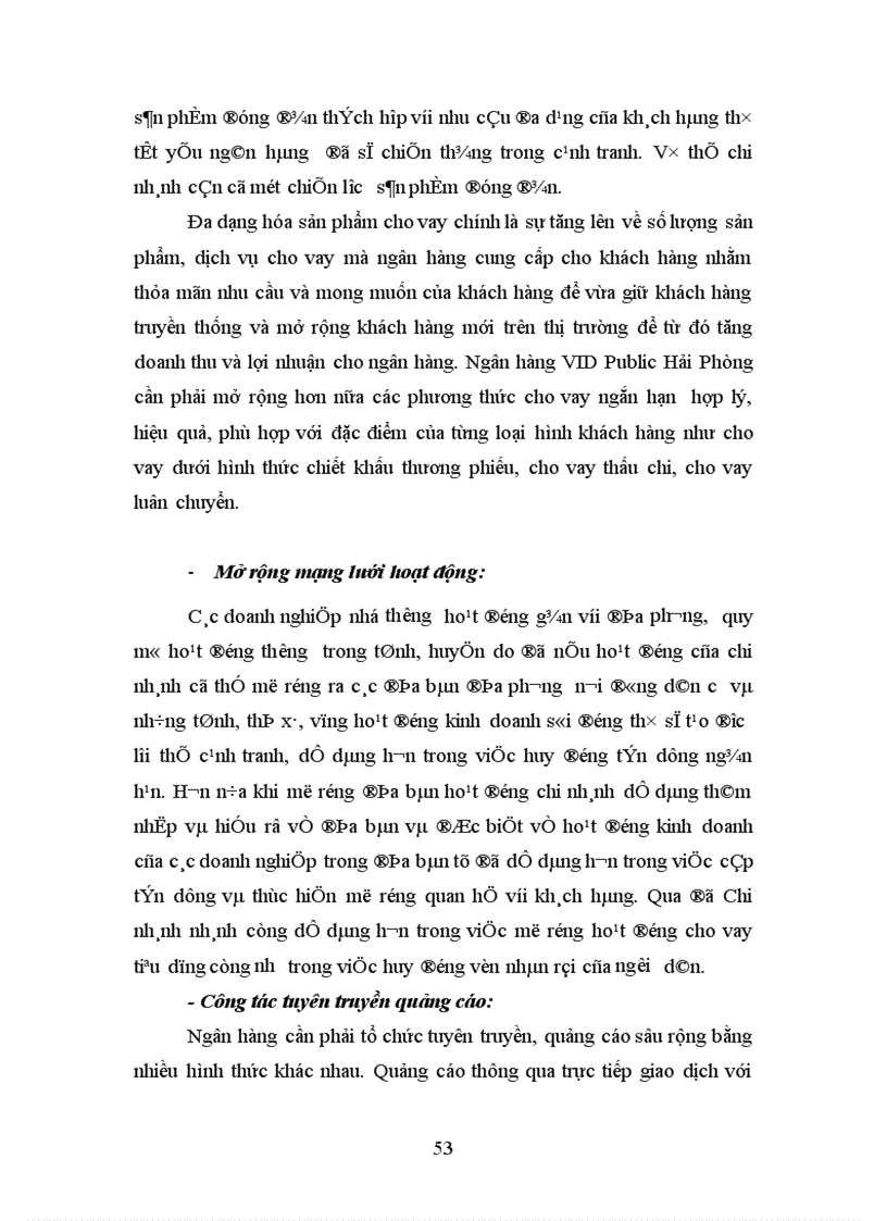 image for page Giải pháp mở rộng hoạt động tín dụng ngắn hạn tại ngân hàng VID Public chi nhánh Hải Phòng