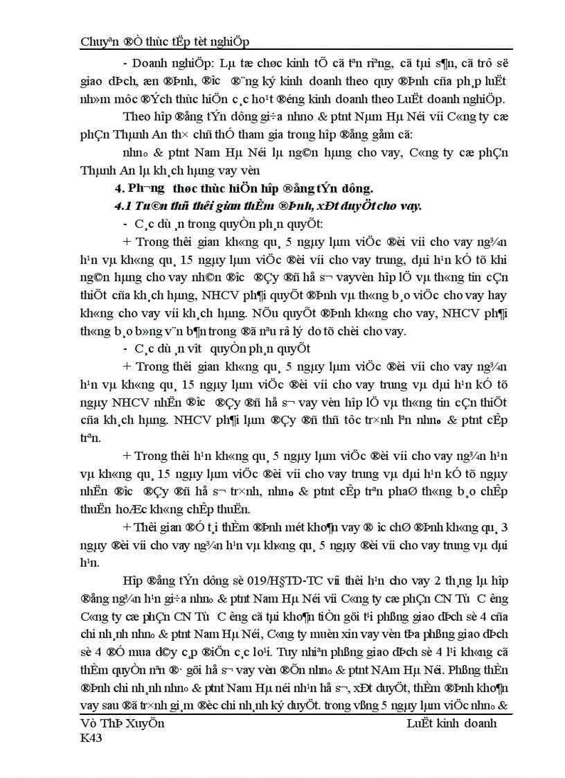 image for page Thực trạng và kiến nghị nhằm hoàn thiện pháp luật về hợp đồng tín dụng tại nhno & ptnt Nam Hà Nội.