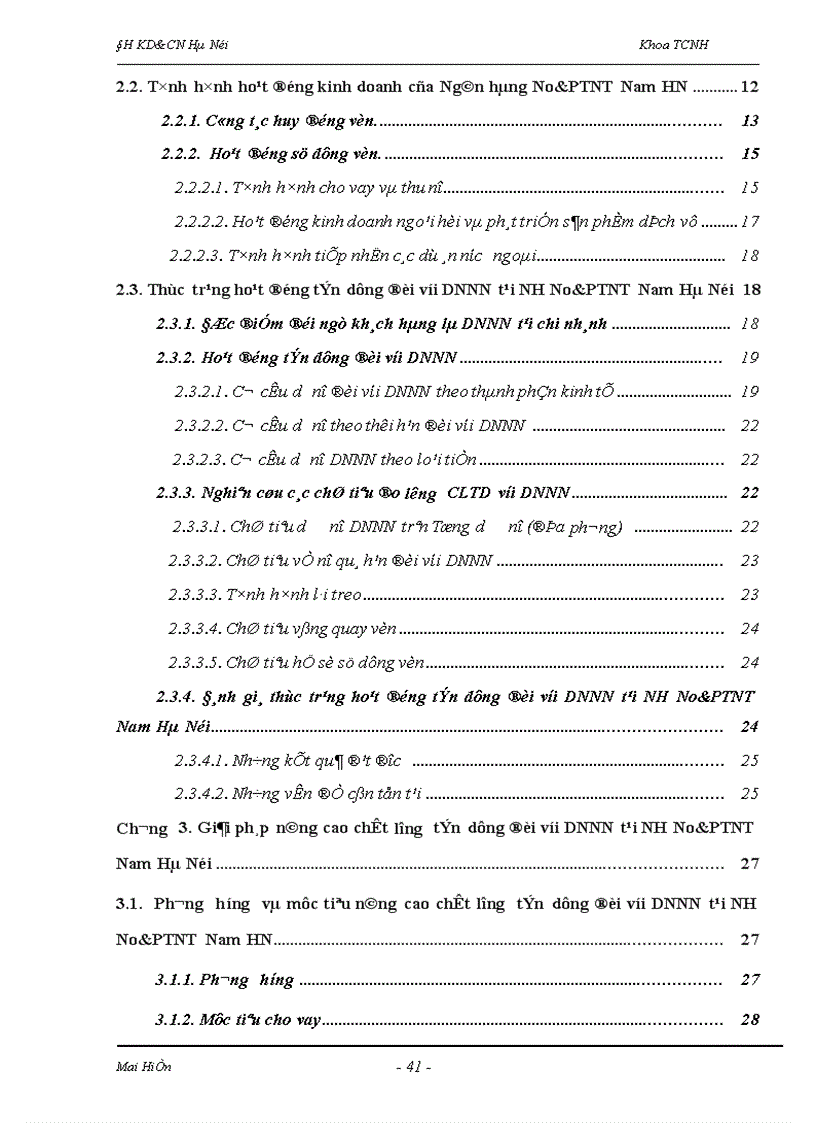 image for page Giải pháp nâng cao chất lưượng tín dụng đối với Doanh nghiệp nhà nước tại NH No&PTNT Chi nhánh Nam Hà Nội.