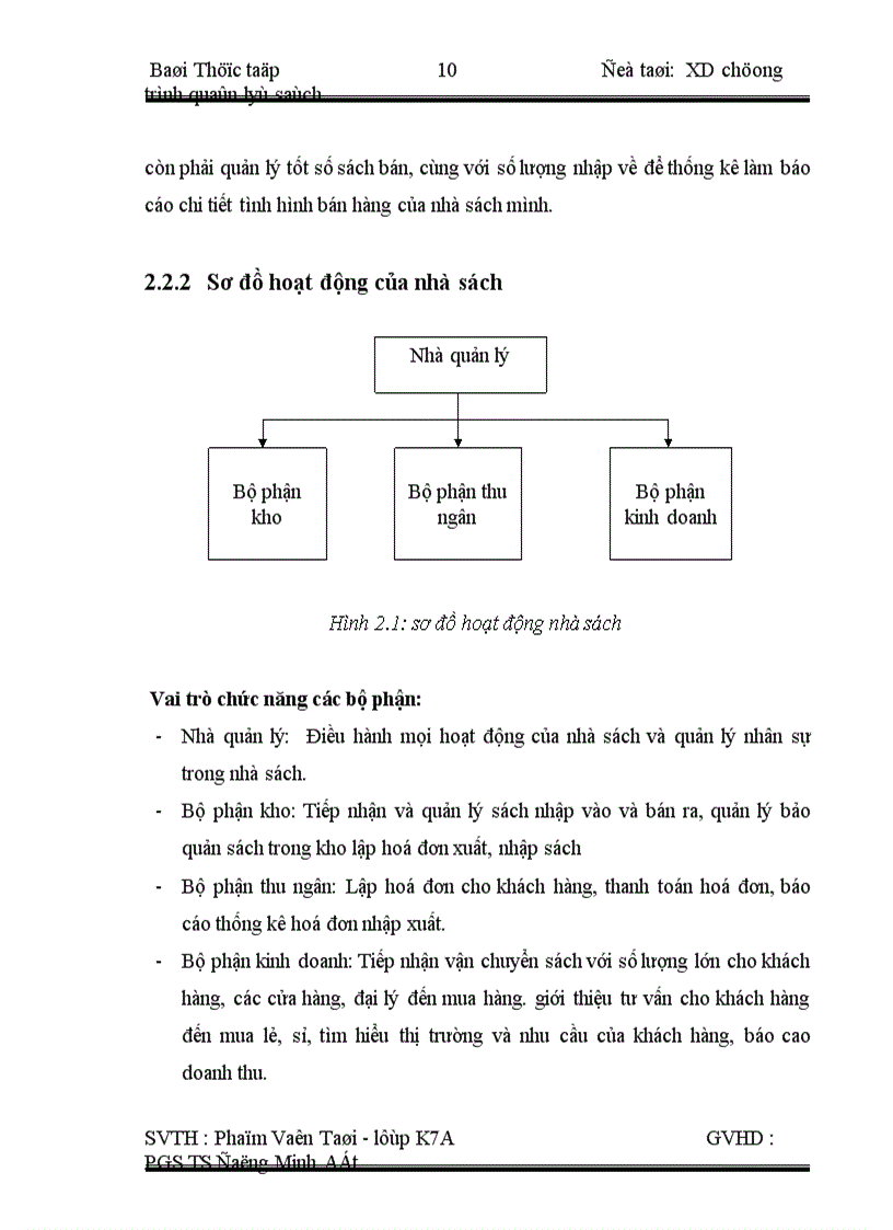 image for page Thiết kế và cài đặt chương trình hệ thống quản lý sách