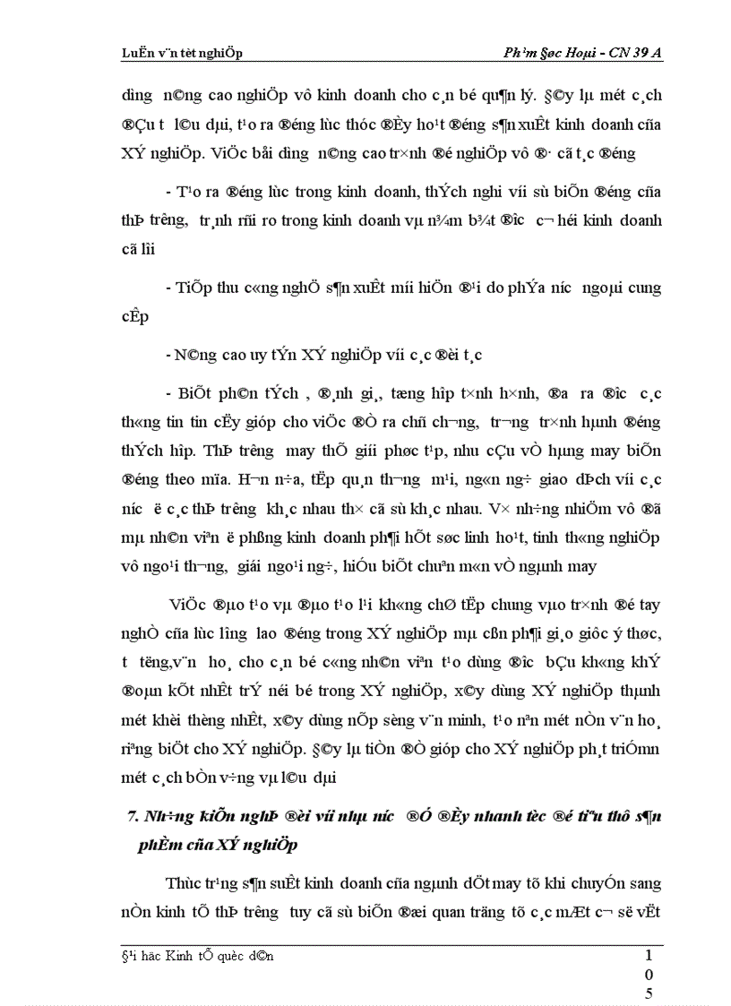 image for page Phân tích thực trạng về thị trường tiêu thụ sản phẩm ở Xí nghiệp may đo X19 thuộc Công ty 247- bộ quốc phòng