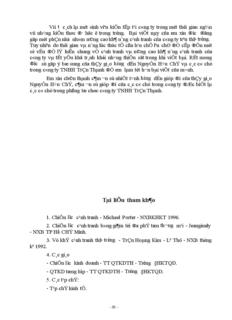 image for page Một số ý kiến nhằm nõng cao khả năng cạnh tranh của cụng ty TNHH Trần Thành