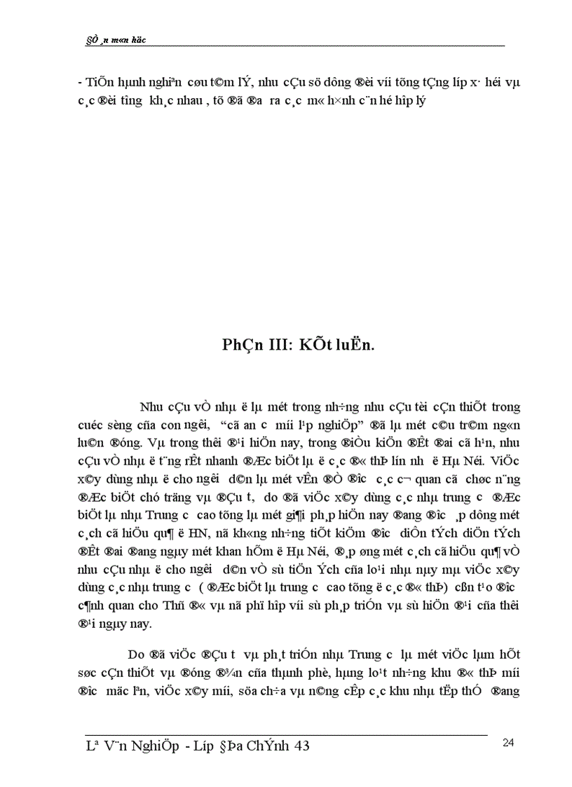 image for page Vấn đề đang được quan tâm về đầu tư và phát triển nhà Chung Cư của thành phố HN trong giai đoạn hiện nay