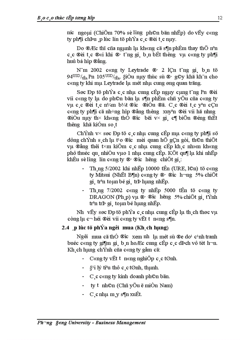 image for page Báo cáo tổng hợp về công ty Vật tư Nông sản