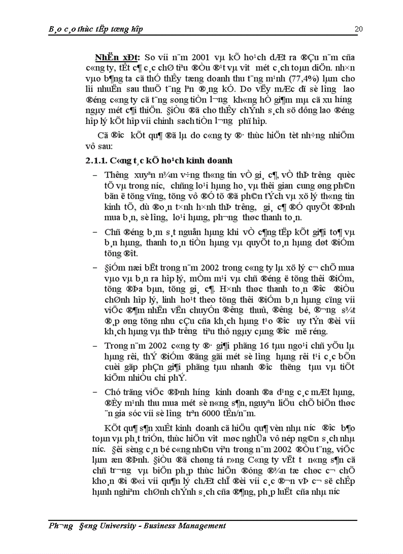 image for page Báo cáo tổng hợp về công ty Vật tư Nông sản