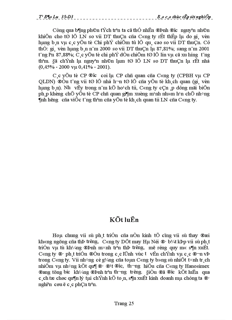 image for page Tình hình Tài chính - Kế toán của Công ty Dệt may Hà Nội