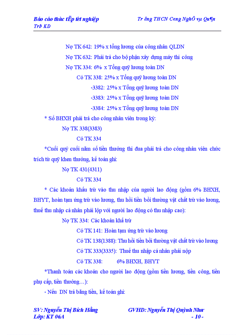 image for page Kế toỏn tiền lương và cỏc khoản trớch theo lương ------------------ thực tập tốt nghiệp Trường THCN Công Nghệ và Quản Trị KD