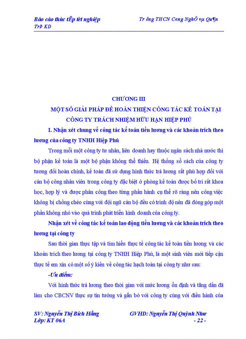 image for page Kế toỏn tiền lương và cỏc khoản trớch theo lương ------------------ thực tập tốt nghiệp Trường THCN Công Nghệ và Quản Trị KD