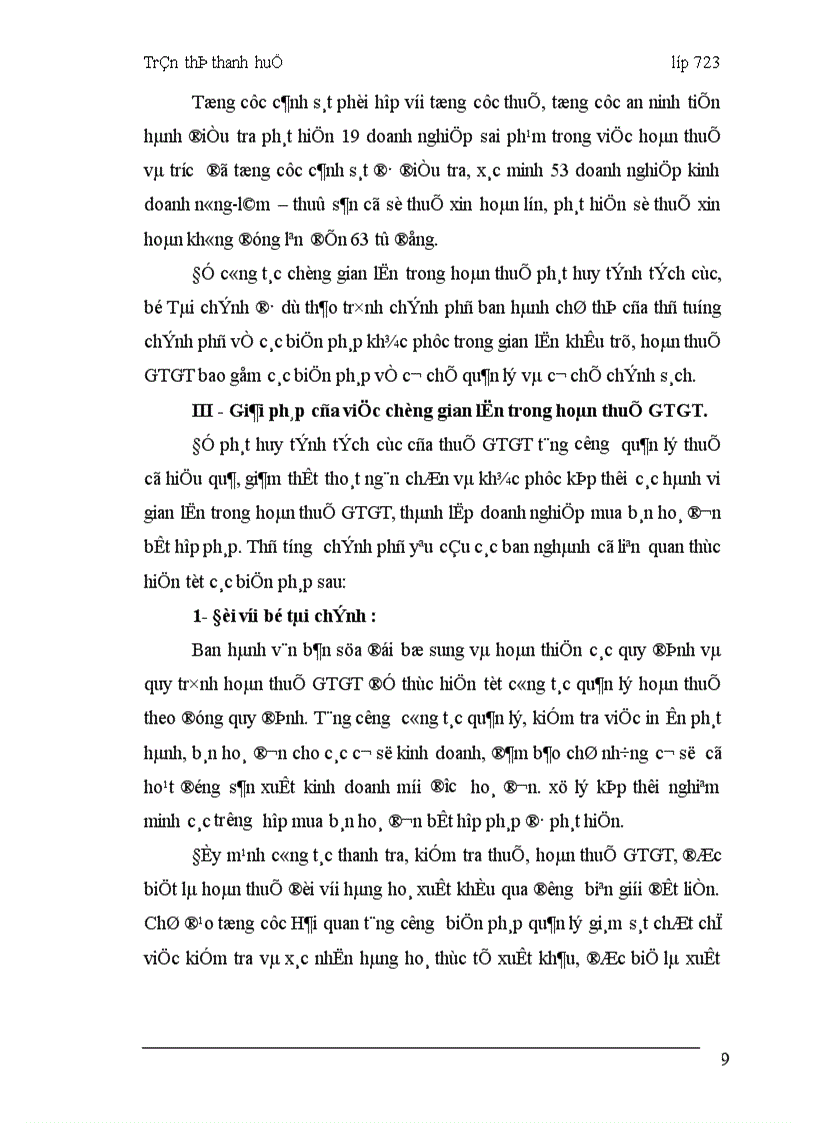 image for page Giải pháp trong việc hoàn thuế GTGT.