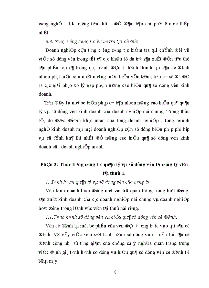image for page Vốn kinh doanh và một số giải pháp nâng cao hiệu quả sử dụng vốn kinh doanh tại công ty vận tải thuỷ 1