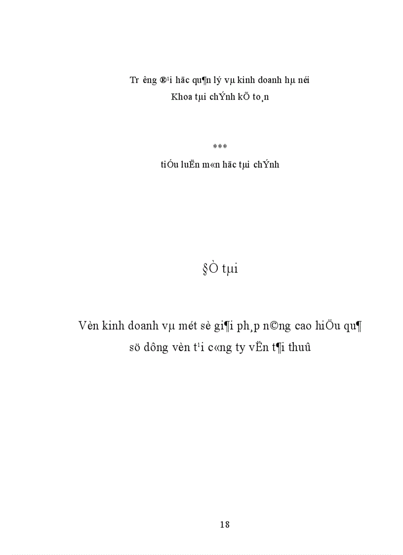 image for page Vốn kinh doanh và một số giải pháp nâng cao hiệu quả sử dụng vốn kinh doanh tại công ty vận tải thuỷ 1