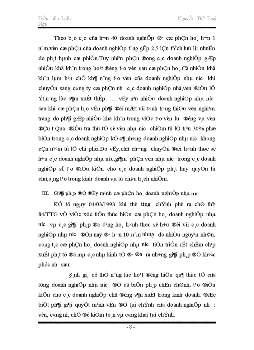 image for page Doanh nghiệp nhà nước đã được thực hiện cổ phần hoá