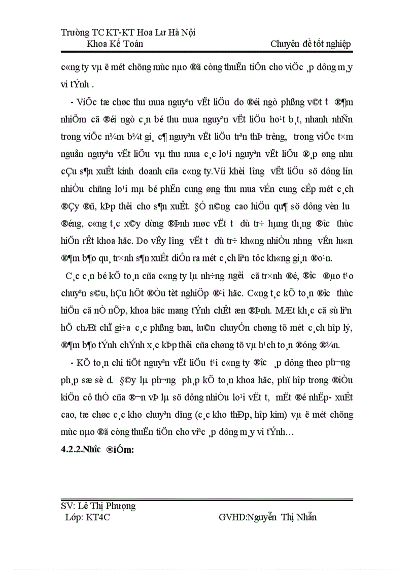 image for page Hoàn thiện công tác kế toán nguyên vật liệu tại công ty cổ phần dụng cụ số 1 Nhận x