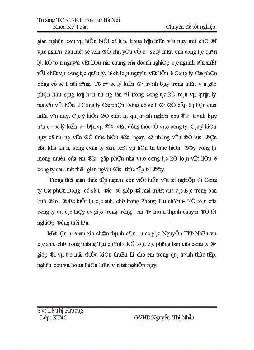 image for page Hoàn thiện công tác kế toán nguyên vật liệu tại công ty cổ phần dụng cụ số 1 Nhận x