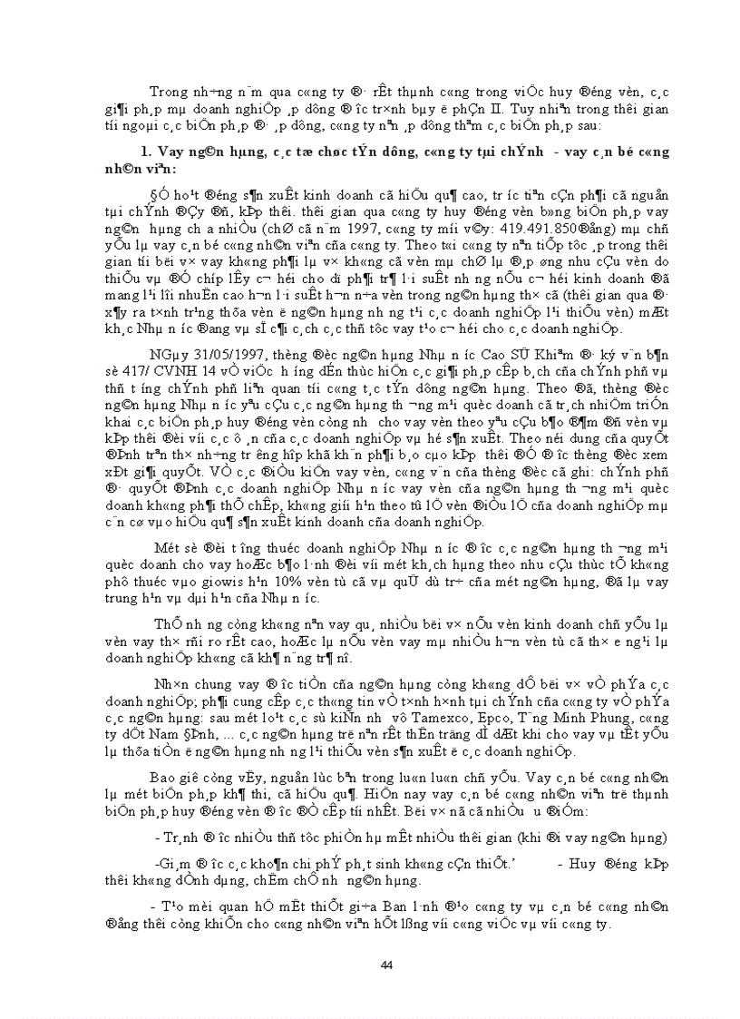 image for page Một số giải pháp huy động và sử dụng vốn sản xuất kinh doanh tại công ty lắp máy và thí nghiệm cơ điện