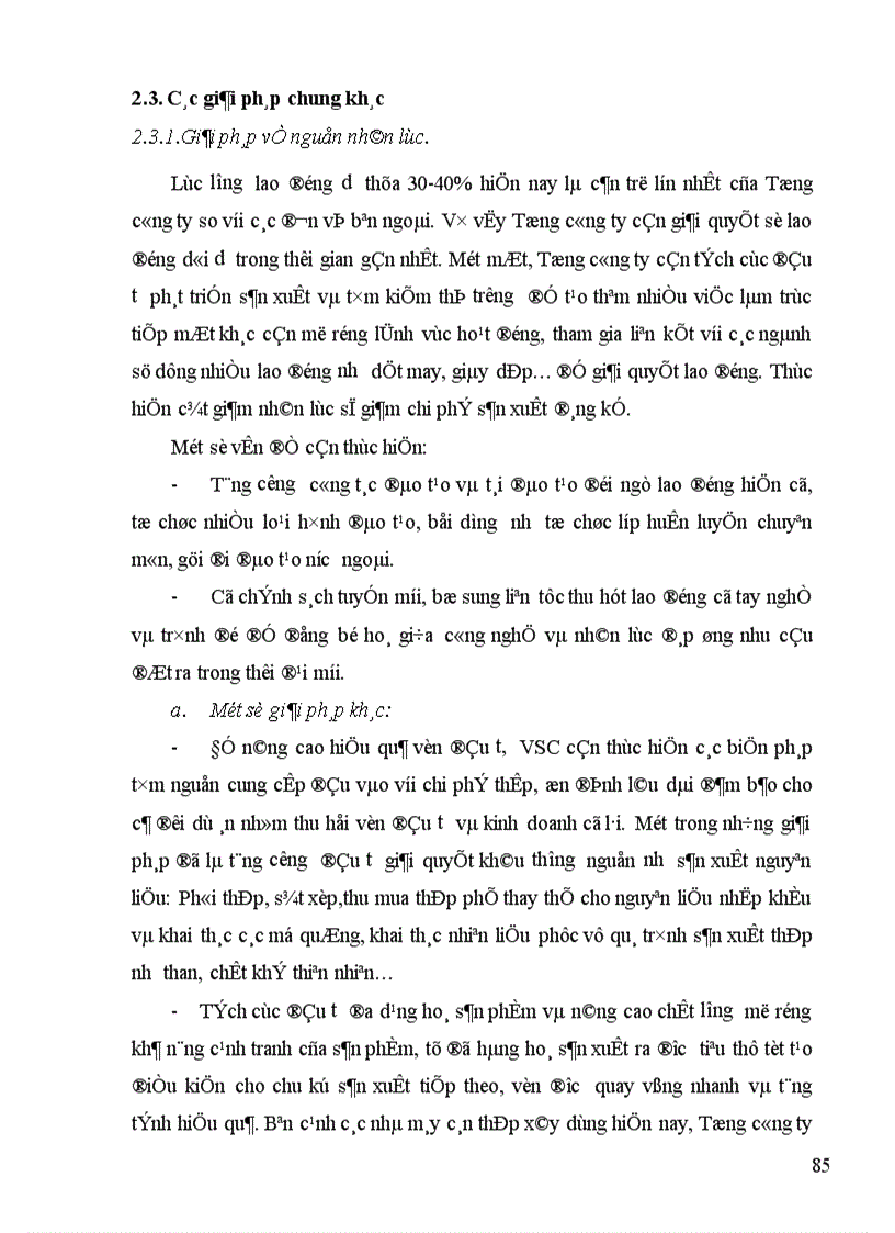 image for page Những giải pháp và kiến nghị nhằm nâng cao hiệu quả sử dụng vốn đầu tư phát triển của Tổng Công ty Thép.