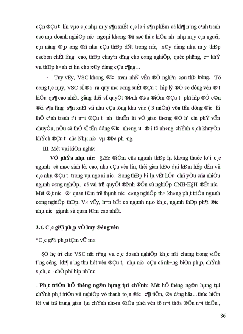 image for page Những giải pháp và kiến nghị nhằm nâng cao hiệu quả sử dụng vốn đầu tư phát triển của Tổng Công ty Thép.